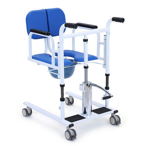 Chaise de transfert pour toilettes, élévateur pour patients avec fonction de toilette et de douche, fauteuil roulant pour personnes handicapées - Product Image 4