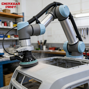 หุ่นยนต์ร่วมปฏิบัติงานสำหรับการขัดและขัดเงาอัตโนมัติ, โคบอทที่ยืดหยุ่นสำหรับการตกแต่งพื้นผิวไม้และโลหะ - Product Image 4