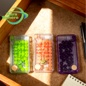 Atacado Portátil Mint & Fruit Flavored Breath Fresheners Refrescante Doces Mastigação Gum Beads Beijo Boca Estourando com Sabor - Product Image 4