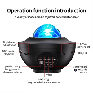 Proyector <span class=keywords><strong>de</strong></span> Estrellas LED <span class=keywords><strong>de</strong></span> Colores, Lámpara Nocturna con Reproductor <span class=keywords><strong>de</strong></span> <span class=keywords><strong>Música</strong></span> USB, Proyección <span class=keywords><strong>Romántica</strong></span> para Dormir, Lámpara <span class=keywords><strong>de</strong></span> Noche - Product Image 3
