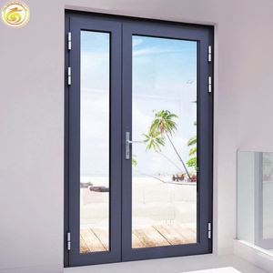 Portes battantes en verre modernes personnalisées avec double vitrage pour les balcons d'appartements - Product Image 5