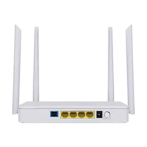 Fiber optik yönlendirici 4 GE Port Wifi EPON XPON çift bant ONT ağ ünitesi Dual band GPON AC 1200 4 antenler ONU