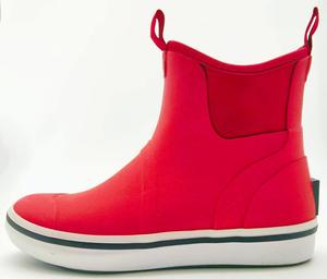 Botas impermeables de neopreno para exteriores con forro transpirable Botas de lluvia antideslizantes para el tobillo Pesca Navegación con punta de acero Característica - Product Image 6