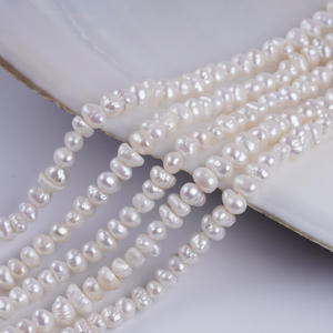 Perlas de Agua Dulce Naturales Blancas de 5-6 mm, Perlas de Río Regeneradas con Orificio Central para Materiales de Joyería DIY, Venta al por Mayor de Fabricantes - Product Image 5