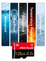 Tarjeta de Memoria Personalizable de 32 GB, 64 GB, 128 GB, 256 GB, 512 GB, 1 TB con Velocidad de 100 m/s para Cámara, Material Plástico