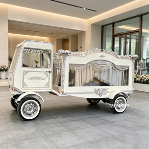 Sophisticated Funeral Hearse With Elegant Outline Low‑Noise Electric System <b>Custom</b> <b>Painting</b> For Cemetery Ceremony Activities - Product Image 1
