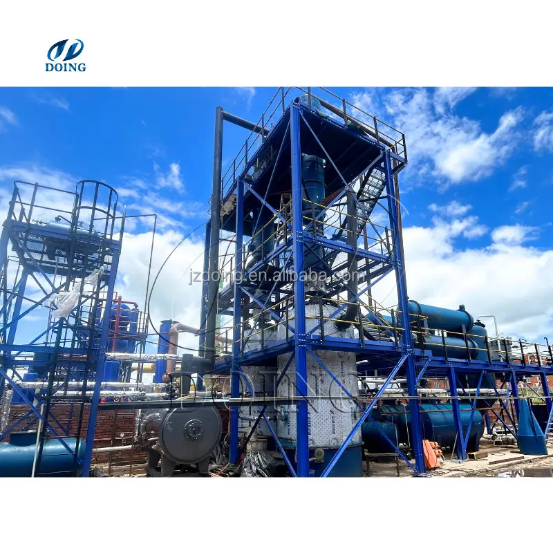 DOING Brand Recycling System Turn Used Engine Oil Refining into Diesel Plant Waste Oil to Yellow Diesel Making Machine