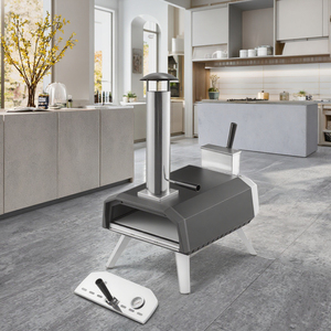 <span class=keywords><strong>Horno</strong></span> <span class=keywords><strong>de</strong></span> Gas <span class=keywords><strong>de</strong></span> 13 pulgadas para el hogar, Pizza, pellets <span class=keywords><strong>de</strong></span> madera horneada, carbón, fuego, vidrio <span class=keywords><strong>de</strong></span> acero inoxidable, función <span class=keywords><strong>de</strong></span> barbacoa individual para el hogar y el Hotel al aire libre - Product Image 2