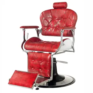 30年沙龙工厂红色理发椅豪华发廊椅