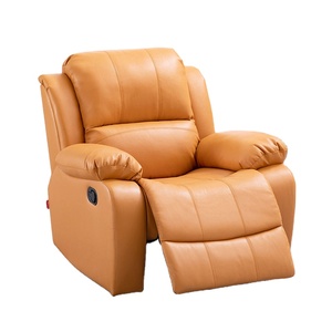 Sillón Reclinable de Cuero Ecológico Personalizado con Masaje de 8 Puntos, Sofá Reclinable Eléctrico, Sofá Reclinable - Product Image 1