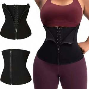 Women <b>Tummy</b> <b>Control</b> Waist Slimming Belt Weight Loss Waist Trainer Body Shaper <b>Corset</b> Belly Sheath Shapewear Compression Girdle - Product Image 1