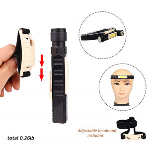 Lampe de travail COB rechargeable par USB à rotation de 90 degrés, lampe d'inspection magnétique portable avec rotation à 360 degrés - Product Image 4