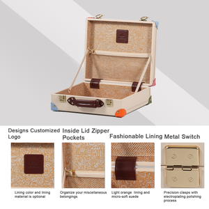 Custom Luxo Premium PU Wrap MDF Bagagem Define Malas Confortáveis e Elegantes - Product Image 6