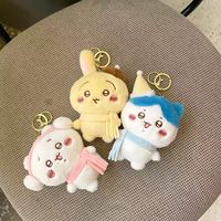 Boneka Gantungan Kunci Beruang Lucu Hachiji Usagi, Selebriti Internet, Boneka Plushie Penghias Tas Buku