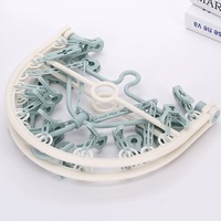 Ventes directes du fabricant cintre circulaire de séchage en plastique pliable multifonctionnel