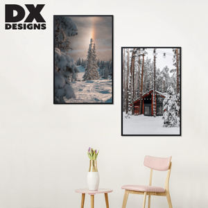 Bingkai Foto Plastik ABS Hitam DX Designs Ukuran 11x14 12x18 16x20 18x24 24x36 Inch - Bingkai Poster Gambar Dekoratif untuk Dinding - Product Image 5