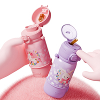 Zoyzoii Kids Cup avec sangle pour l'école Thermos bouteille d'eau Sublimation enfants bouteille Thermos d'eau pour les enfants