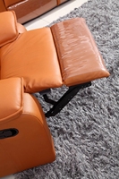Canapé de cinéma en cuir de luxe pour villa, inclinable, électrique, pivotant et à bascule
