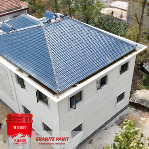 Revêtement liquide acrylique à base d'eau Wufushan pour murs extérieurs de bâtiments (effet granit) Application par pulvérisation - Product Image 5