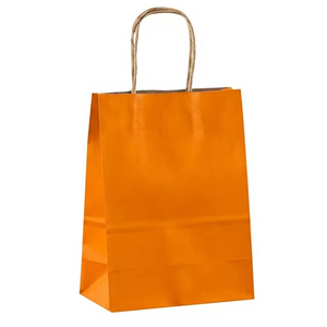 Eco-Friendly Custom Classic <b>Waterproof</b> Kraft Paper Handle Bag with Brown Luxury Gift Packaging for Fur & <b>Socks</b> - Product Image 5