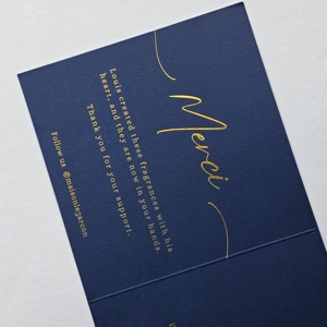 Tùy chỉnh lá vàng thẻ kinh doanh với lá vàng logo dập nóng, giấy nghệ thuật miễn phí thiết kế doanh nghiệp truy cập thẻ kinh doanh - Product Image 6