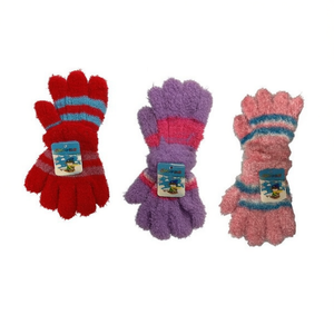 Children's Winter Gloves Fuzzy Warm Kids Accessories 12Pcs - Product Image 2