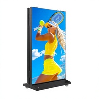 Panneau d'affichage numérique LED P2.5 étanche IP65 pour extérieur, double face, mobile, avec SDK, pour entreprises, centres commerciaux