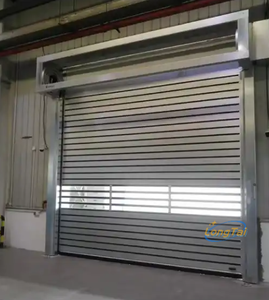 Andexin Volet roulant automatique double couche à grande vitesse Porte de garage Porte à empilage étanche sans soudure - Product Image 1