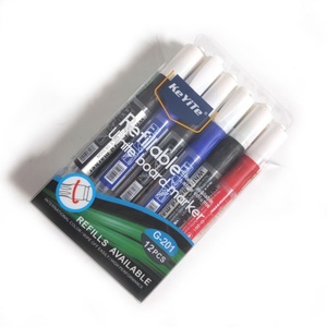 Marcadores de Pizarra Blanca al por Mayor de Alto Rendimiento, Recargables, de Gran Capacidad, No Tóxicos y Ecológicos, con Tinta de Borrado en Seco, 12 Piezas/Caja - Product Image 2