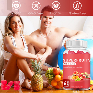 Oli OEM frutta biologica Gummies senza zucchero verdure Gummies aromi naturali Gummies integratore alimentare con frutta Superfood verdure - Product Image 3