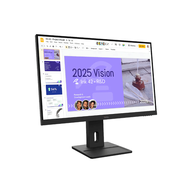 ThinkVision E27Q-40 27" QHD 2K 100Hz IPS WLED Monitor 99% SRGB 350cd/m Brightness 3-Year Warranty for Professional Content