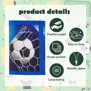 Set regalo natalizio <span class=keywords><strong>Serie</strong></span> calcio per adolescenti Portafoglio con cordino Set per tifo e festeggiamento a tema calcio - Product Image 5