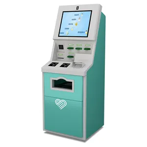 Factory Custom 19'' Flat Touch Display Smart Self-service Kiosk ATM Machine Cash Dispenser For Hospital
