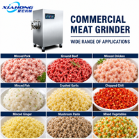 Nouvelle machine à hacher la viande industrielle en acier inoxydable JR-120 7,5 kW 1T/h avec plaque de couteau de 120 mm pour la production de saucisses