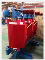 Transformador de Bobina Trifásico Seco Usado de 200 KVA, Estándar IEC 60076, Bajo Ruido, 10kV/0.4kV, Uso Electrónico, Modelo SCB10, 24 Meses