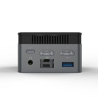 Mini PC Twin Lake N150, 12GB LPDDR5 4800MHz, Windows 11 Pro, Triple Pantalla 4K, Doble Tipo-C, Compatible con Ubuntu/Linux, Formato Pequeño