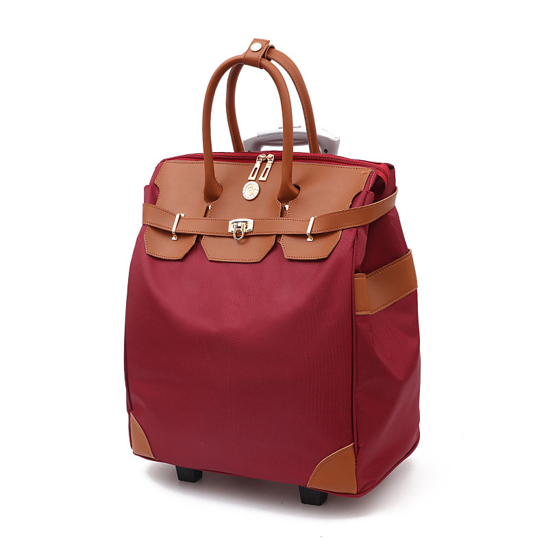 Burgundy one-way wheel 2 wheels
