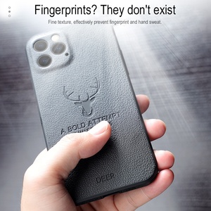 LeYi personalizado OEM en relieve ciervo PU cuero contraportada funda protectora funda de teléfono móvil para <span class=keywords><strong>iPhone</strong></span> <span class=keywords><strong>13</strong></span> 11 17 XS XR MAX - Product Image 4