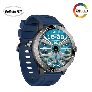 สมาร์ทวอทช์รุ่น M11-303 สำหรับกิจกรรมกลางแจ้ง พร้อม GPS, Bluetooth โทรออกได้, หน้าจอ AMOLED 1.5 นิ้ว, กันน้ำ 3ATM, ติดตามสุขภาพตลอดวัน สีฟ้า  สินค้าขายดีใน TikTok - Product Image 2