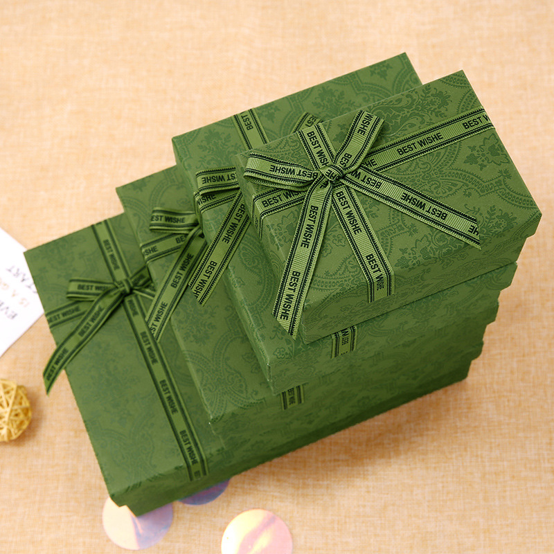 Kq green gift box
