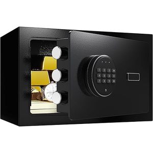 Coffre-fort en acier de qualité commerciale avec serrure à <span class=keywords><strong>empreinte</strong></span> digitale/mot de passe et clé, sécurité antivol pour usage domestique et hôtelier, certifié CE - Product Image 1