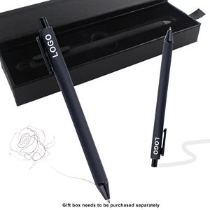 Stylo bille rétractable en plastique multicolore à revêtement caoutchouc, promotionnel, économique, avec logo personnalisé imprimé OEM pour étudiants - Product Image 4