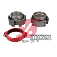 Raccord rapide à interface Vic rainuré en aluminium LDHC de 8, 10, 12, 14 pouces, direct usine, pour tuyauterie industrielle ou alimentation en eau