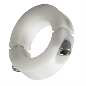 Collier de fixation d'arbre à deux pièces en plastique POM <span class=keywords><strong>blanc</strong></span> usiné CNC de bonne qualité avec votre logo - Product Image 4