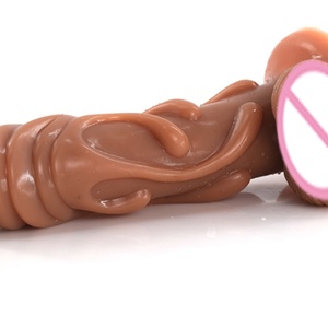 Medical Silicone FAAK Toy Novelty Sexy Toy Adult Abstinence Dual Layer Silicone <b>Dildo</b> for Women Men - Product Image 5