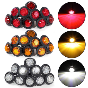 ไฟท้ายรถบรรทุกทรงกลม 12V ไฟเบรกมอเตอร์ไซค์ ไฟเลี้ยวข้าง ไฟเตือนด้านหน้า ด้านหลัง ด้านข้าง สำหรับรถบรรทุก รถกระบะ ATV เรือ - Product Image 5