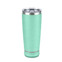 Gobelet musical sans fil en acier inoxydable à double paroi isolé de 20 oz, personnalisable avec logo ODM pour la maison, le bureau et les voyages