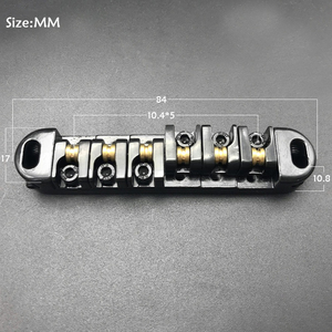 Pont de guitare à 6 cordes avec selles à roulettes, pont à roulettes <span class=keywords><strong>Tune</strong></span>-<span class=keywords><strong>O</strong></span>-<span class=keywords><strong>Matic</strong></span>, selles à roulettes anti-friction pour guitare électrique Les Paul - Product Image 2
