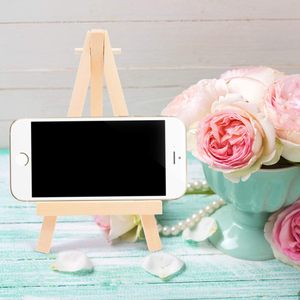 Mini chevalet en bois couleur bois naturel, support de présentation de bureau pour téléphone, cadre photo, œuvre d'art - Product Image 1