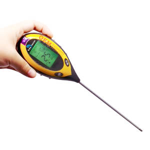 Probador de suelo electrónico de mano 4 en 1, sensor de ph de planta, medidor de humedad ligero, Analizador de temperatura y humedad, instrumento de vigilancia - Product Image 6